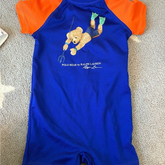 Ralph Lauren Kids Bodysuit in Blue and Orange - Picture 1 of 3
